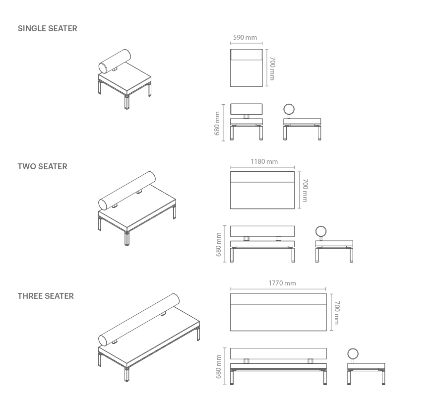 loft sofa dimensions