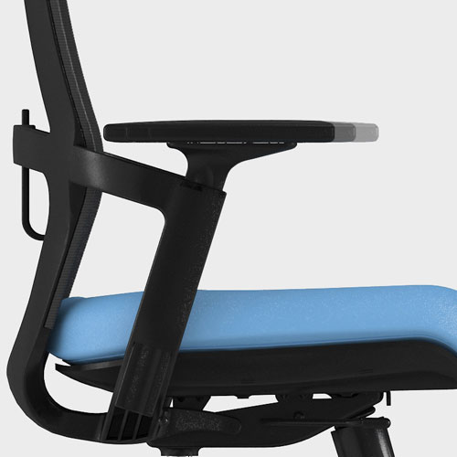 Kaya office chair armrest front-to-back adjustment