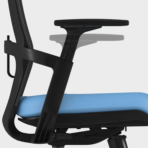 Kaya office chair armrest height adjustment