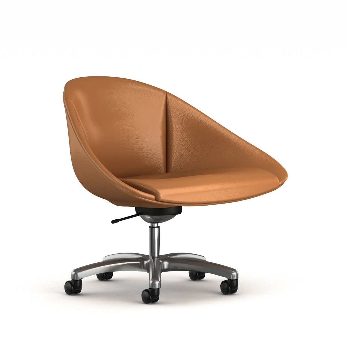 sable in brown leather with crown base in castors
