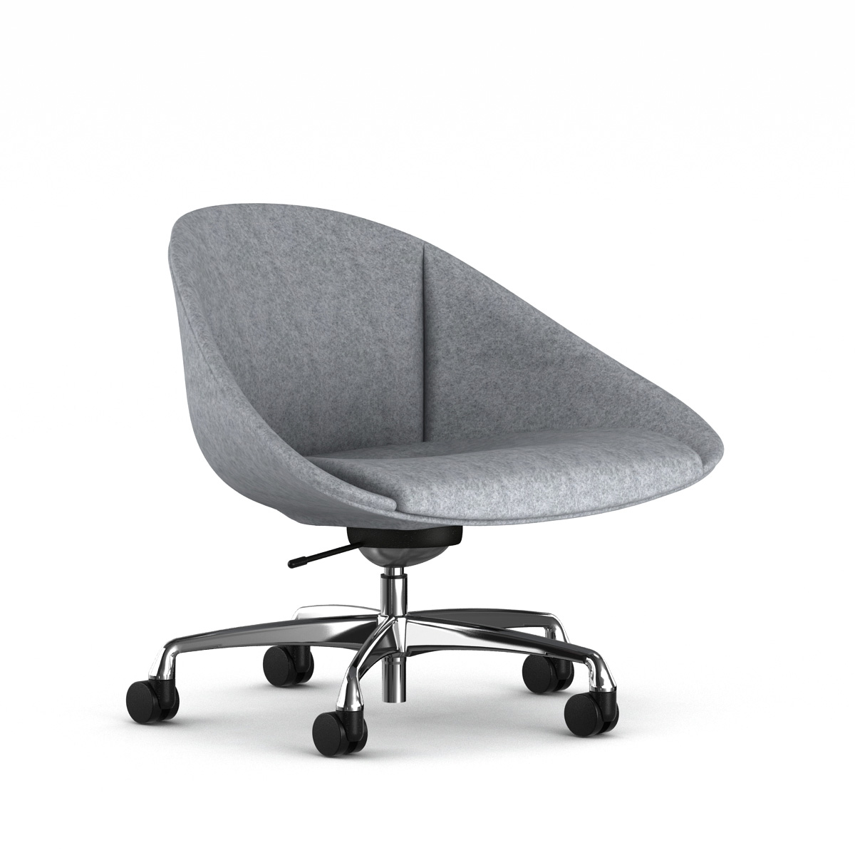 sable in grey fabric with talk base in castors