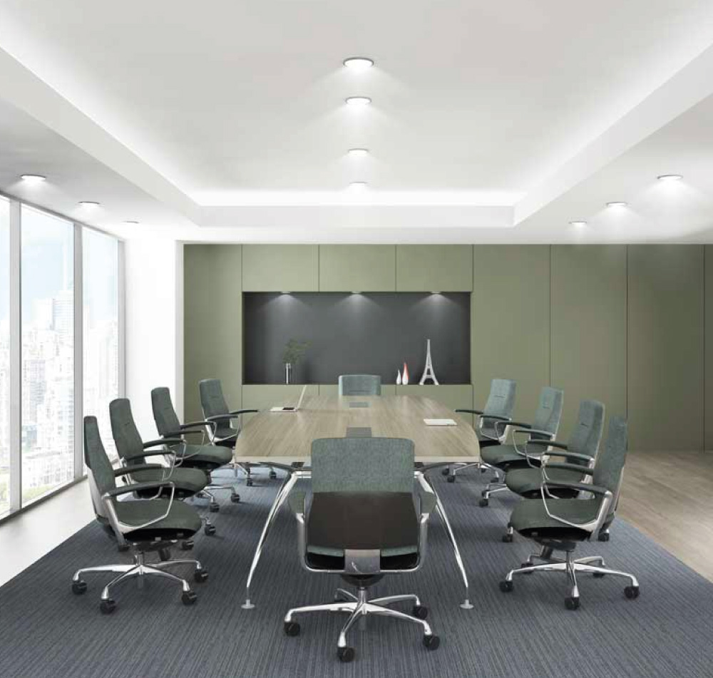 Como meeting table with Liven chairs in a meeting room