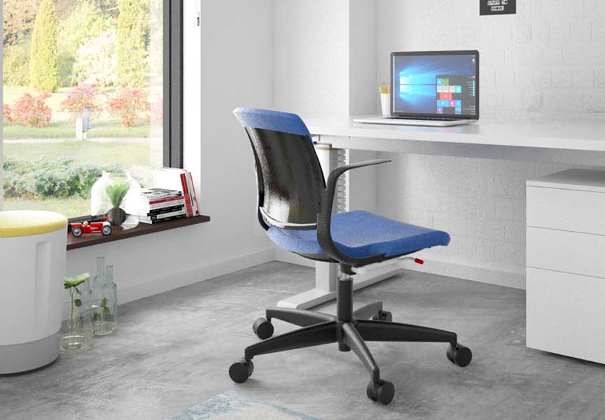 myko swivel chair with vertigo height adjustable table