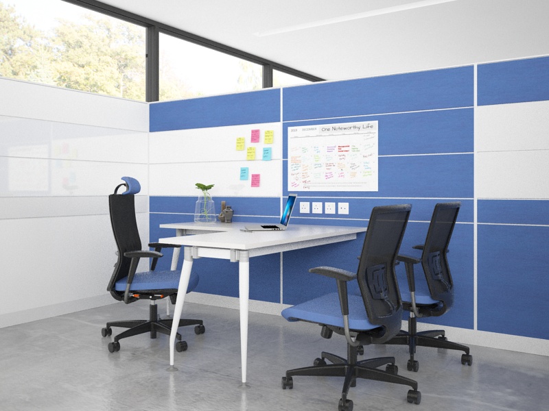 Artiv manager table with Saya office chair and Presav2 office chair
