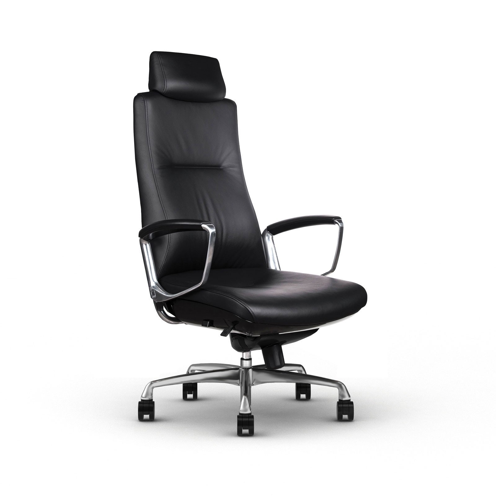 Liven office chair in black leather for executives