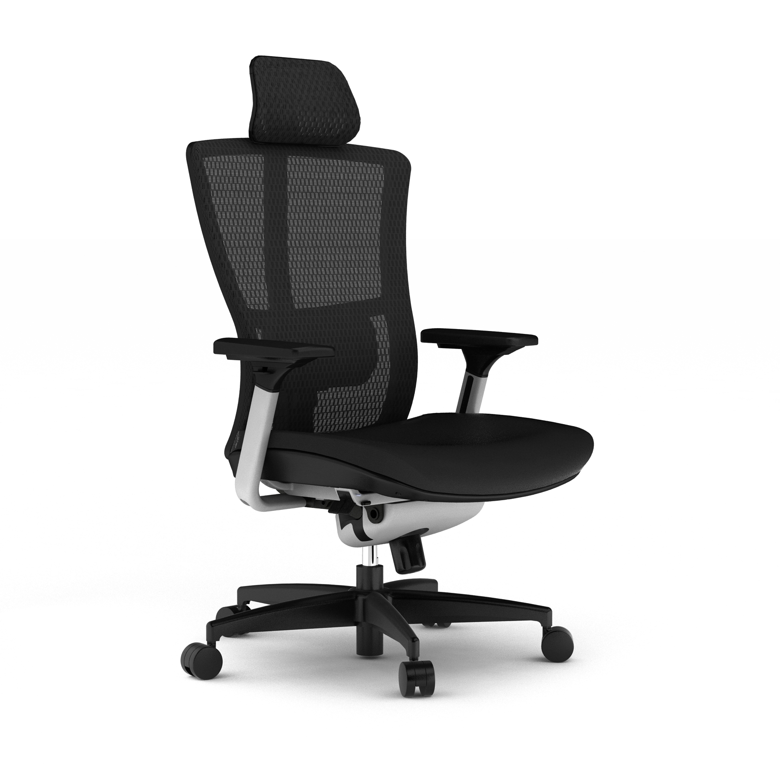 high back soul office chair in fabric bucket seat
