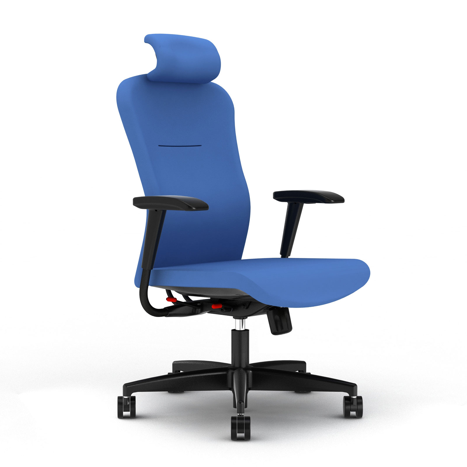 Team chair in blue fabrics and 2013 mechanism