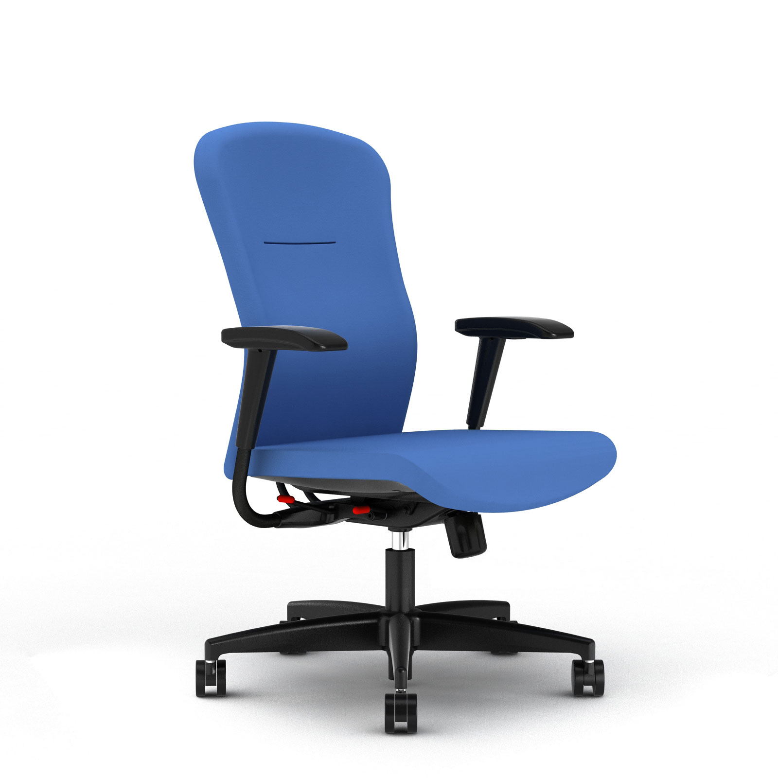 Team chair in blue fabrics and 2013 mechanism