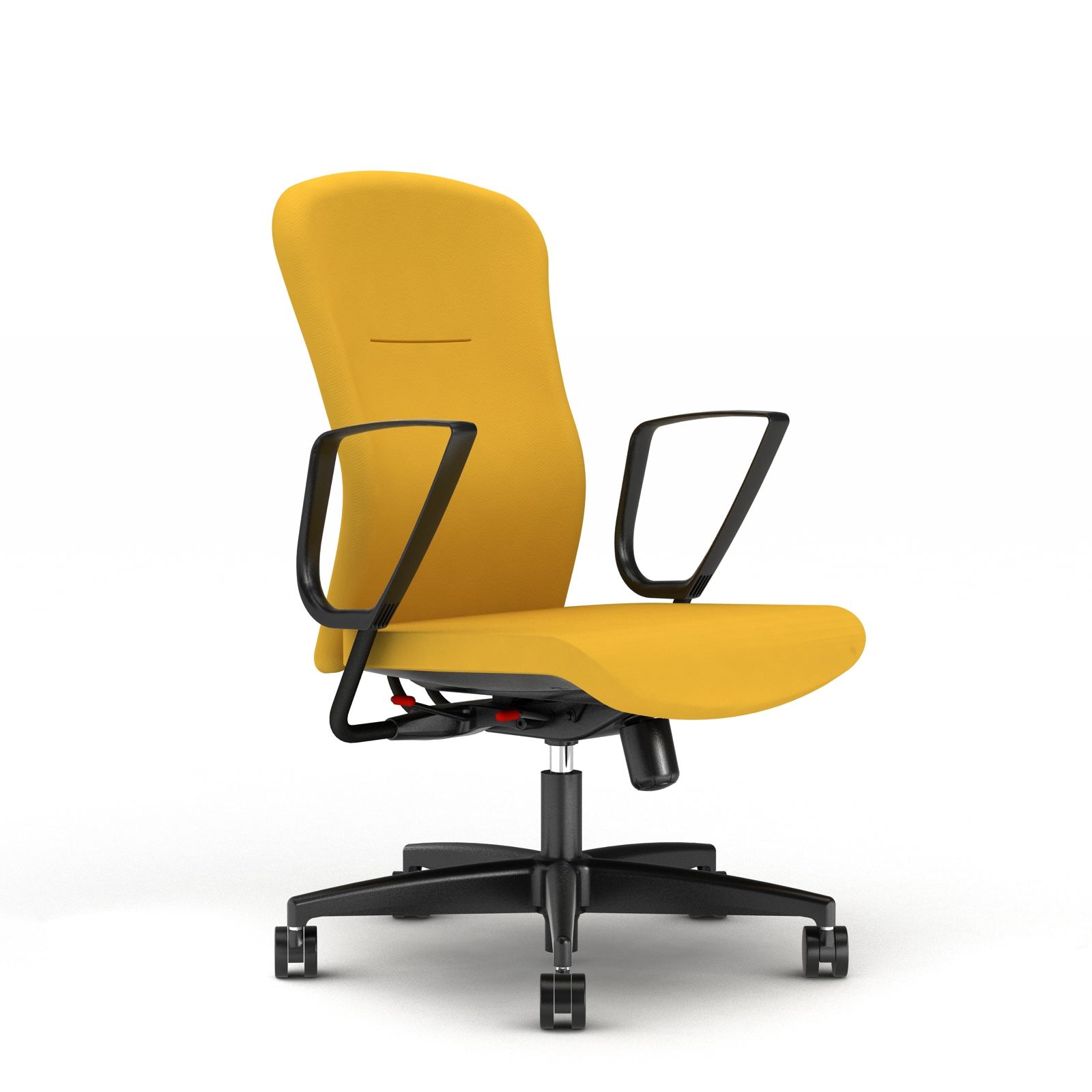 Team chair in yellow fabrics and 2013 mechanism