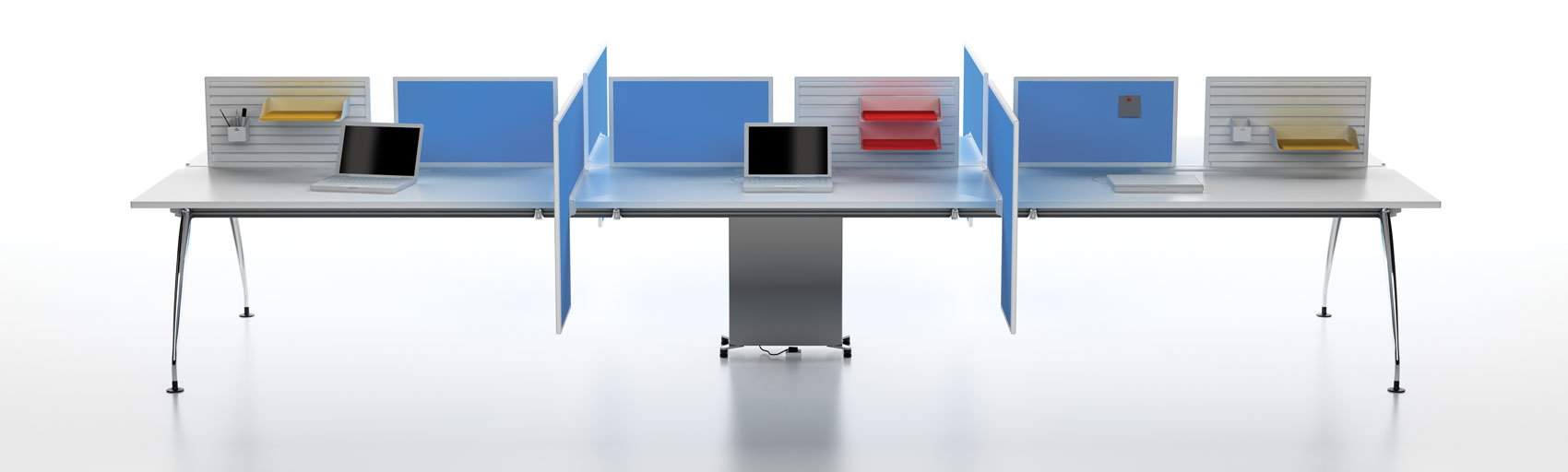 como table workstation for 6 persons